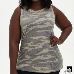 NWT Torrid Camo Vintage Heather Tank Top
